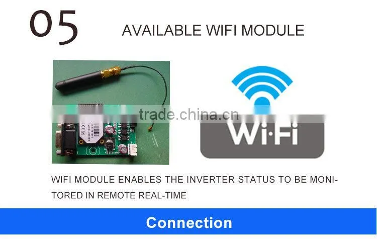 High capacity LED+LCD display inverter 12v 220v 1000w
