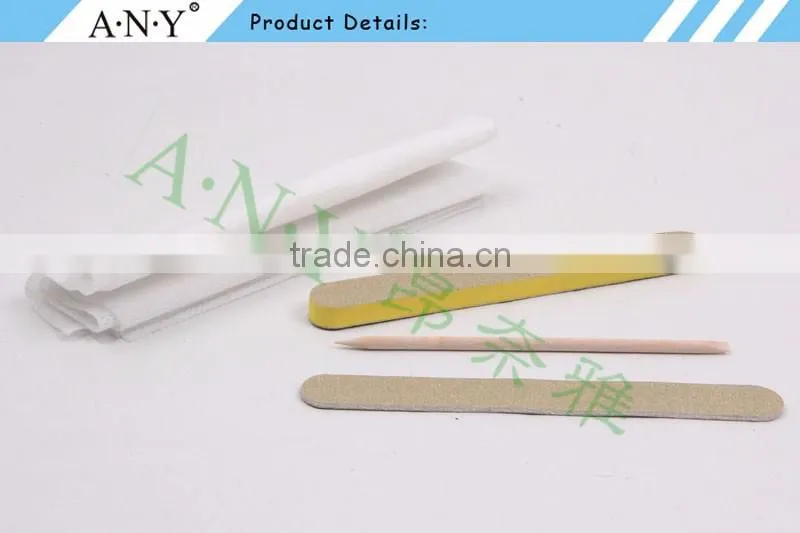 ANY 4PCS Salon Cheap Disposable Nail Manicure Kit Nail File Napkin Nail Care Tool