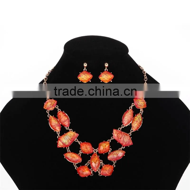 2016 trendy design shining luxury bridal jewelry wedding jewelry set