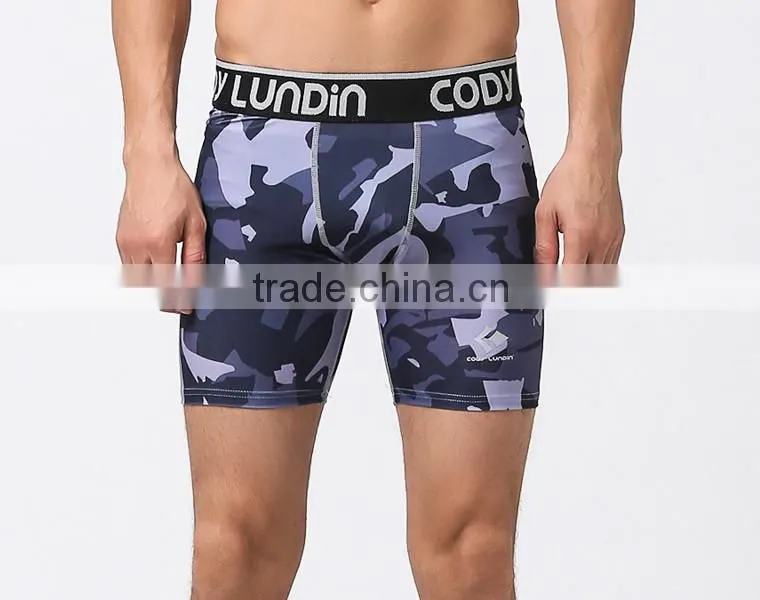 Camo Compression Running Men Shorts Quick-Dry Underwear Breathable Outdoor Sports Tights Basketball Fitness Training