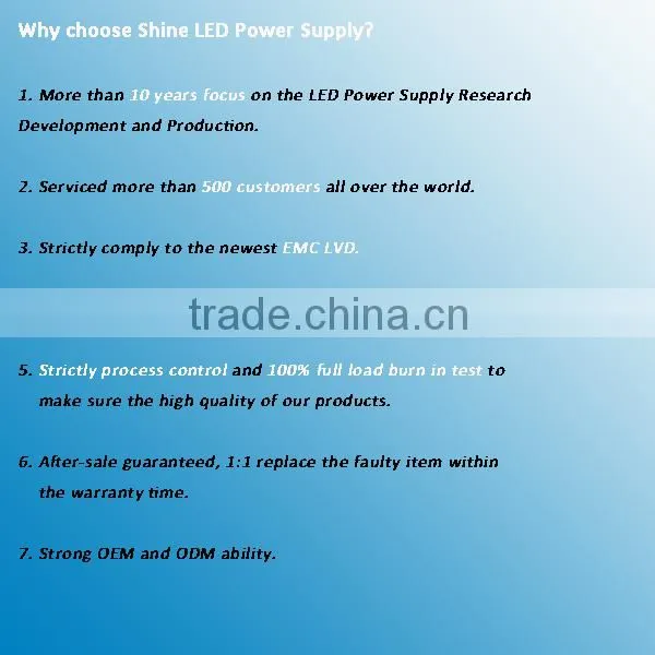 12W 24V DC waterproof LED power converter