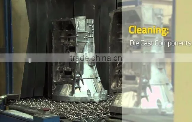 Wire mesh belt blasting machines