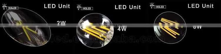 1.2W 360 degree mini driver led filament bulb LEB BULB DIMMABLE