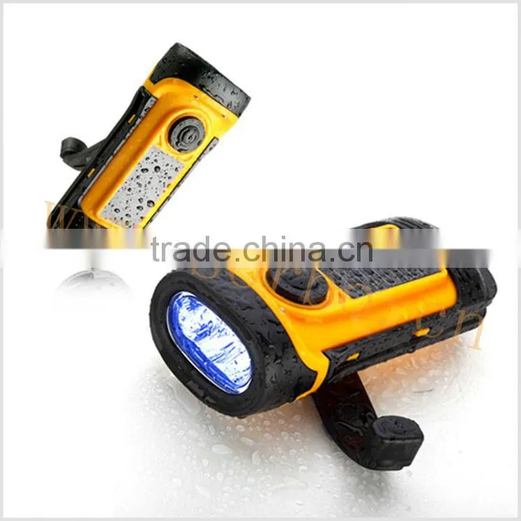 Hot Sale Top Quality Waterproof LED Flashlight With Solar Power LED Rechargeable Street Light