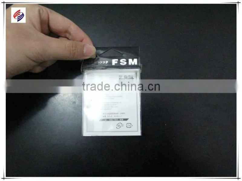 printed bopp bags for fish hooks packaging with paper card inserted