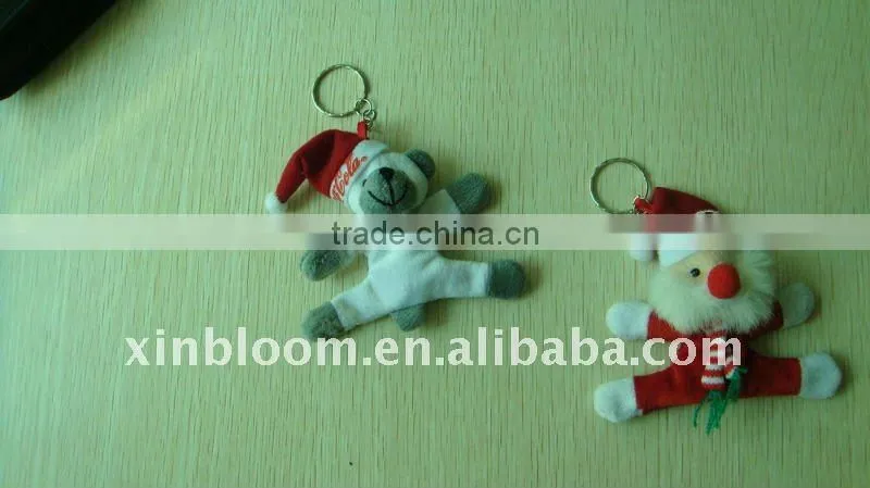 santa claus plush magnet