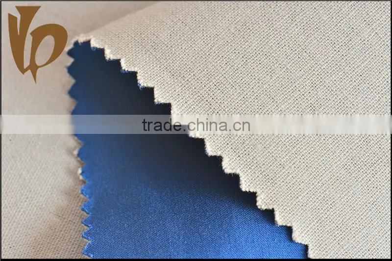 customized yarn dyeing linen viscose cotton fabric with high density and double layer fabric