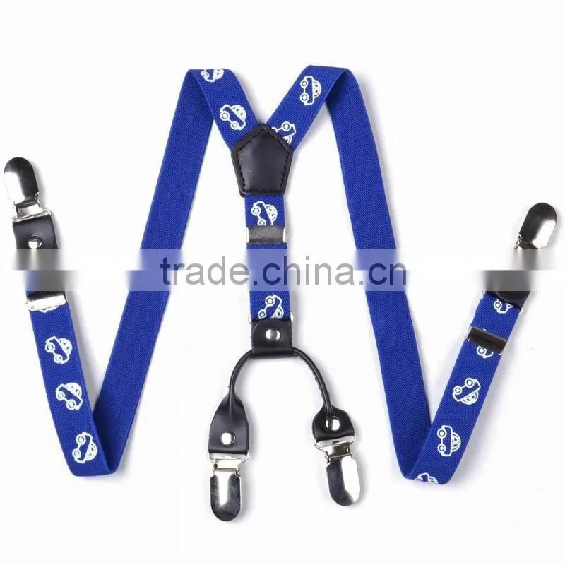 Custom Printed Designs Fashion Baby Toddlers 4 Clips Braces Suspender