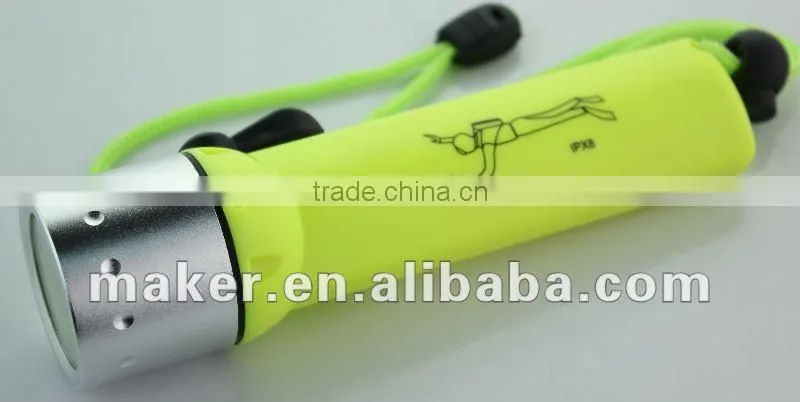 Cree 3W Diving flashlight water proof