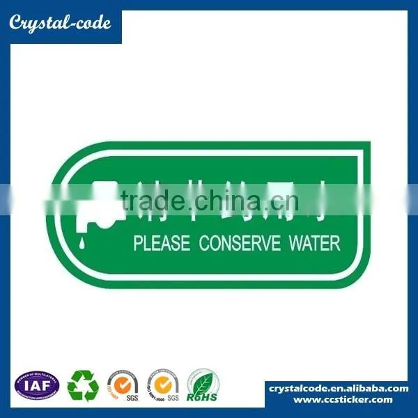 Logo printing brand name waterproof logo sticker