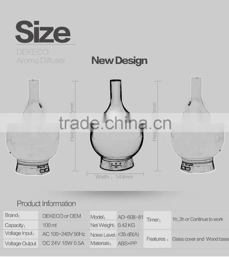 SUNCO High efficiency aroma mist humidifier Ultrasonic Humidifier Type and Tabletop aromatherapy diffuser