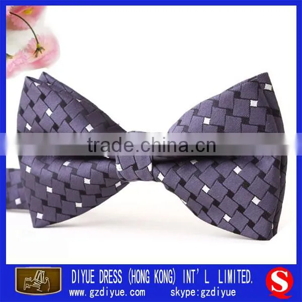 Handmade golden polyester bow ties for men