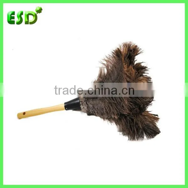 ESD Wooden Handle Ostrich Feather Duster,Anti-Static Duster