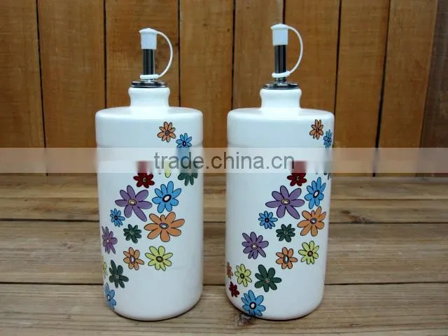 Wholesale Dream Flower Ceramic sugar bowl with creamer set