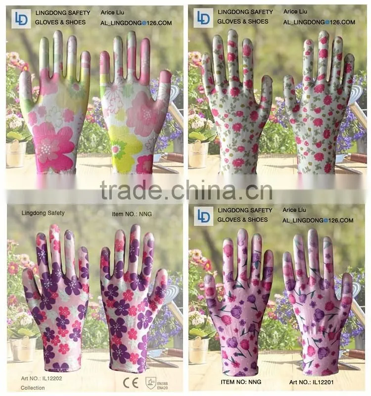 ESD PU Coated Carbon Nylon gloves