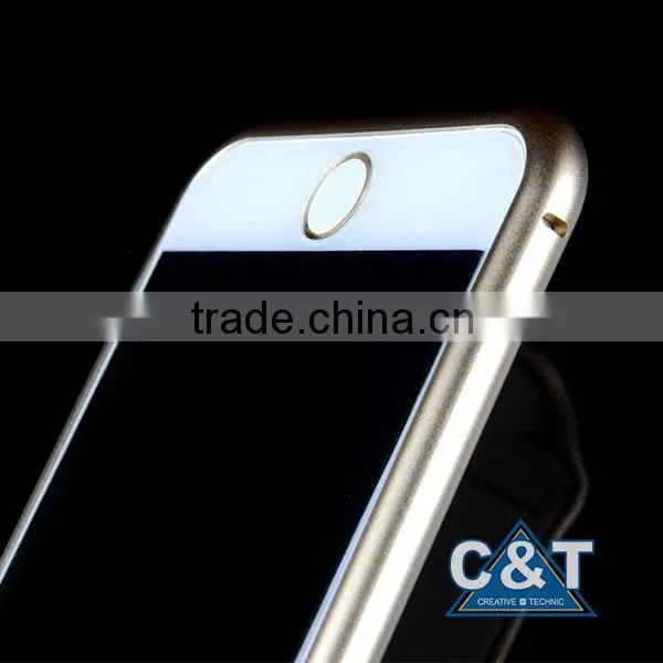 C&T Premium Silver Aluminum Metal Bumper Frame Case for Apple iPhone 6 (4.7-inch) , For iPhone 6 Iron Bumper