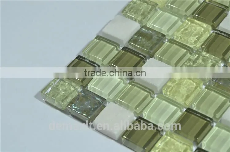 Hight- Grade Design Crystal Glass Mosaic for kicthen wall