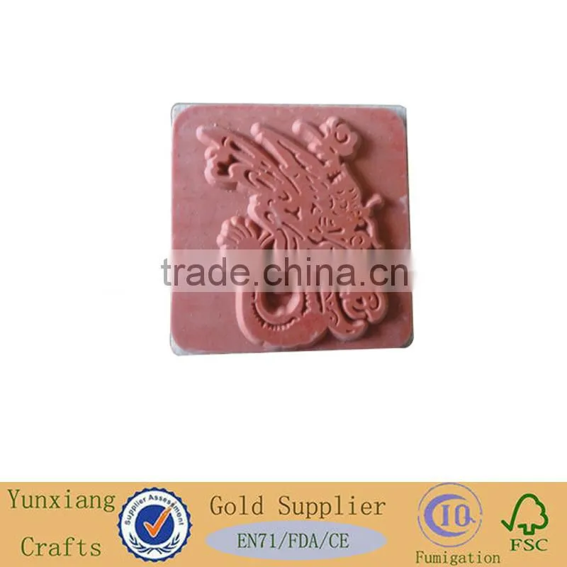 wooden stamp with animal silica gel