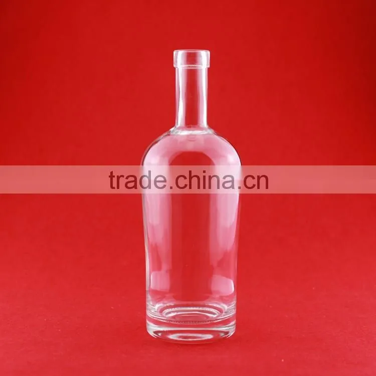 Wholesale good quality bulleitesd brandy bottles alcohol bottles frosted liquor 500ml spirit bottles