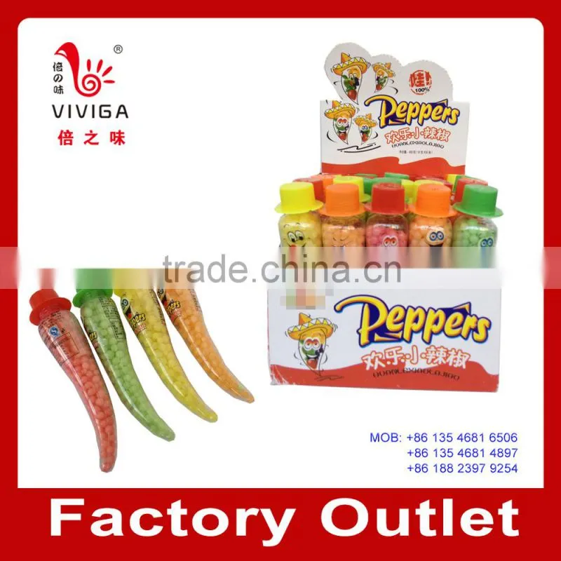 colorful pepper jar toy candy fruity hard candy