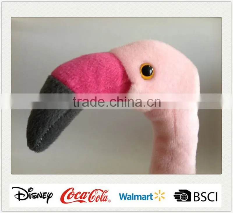 Animated Plush Toy Pink Flamingo Decorations