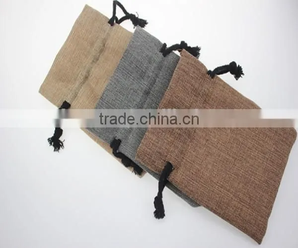 Stylish drawstring linen drawstring bag