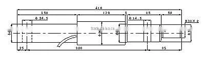 Single fixed beam load cell