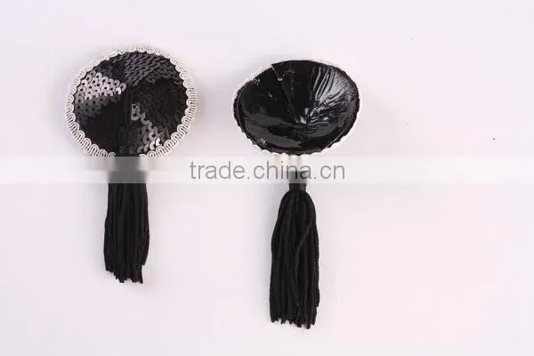 heart shape sexy glitter nipple cover tassel