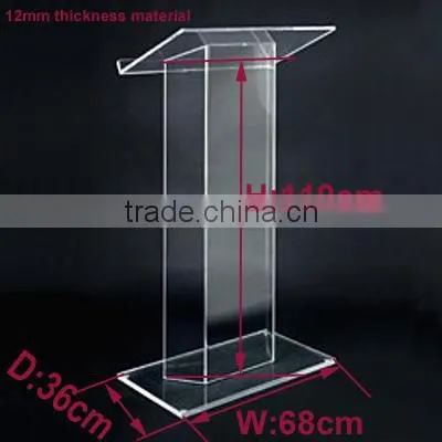 Wholesale custom clear plexiglass podium for church
