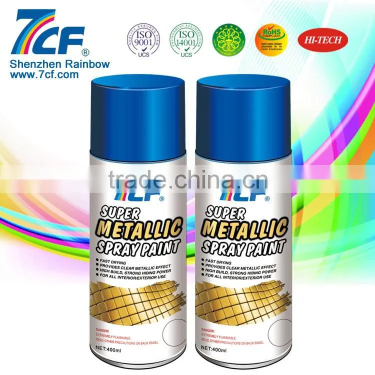 Famous Brand 400ml Acrylic Rainbow Fine Chemical 7CF Fluorescent Spray Paint