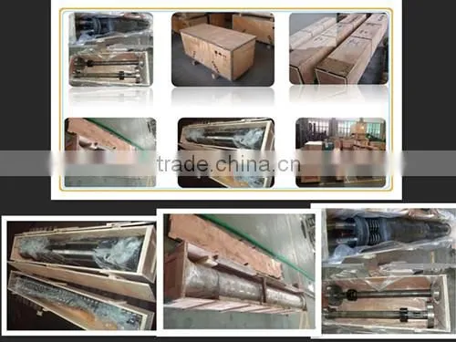 Wear and corrosion resistance conical twin screw and barrel for recycling