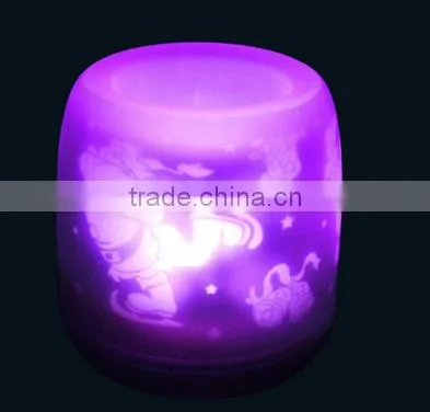 Christmas ornament plastic led candle
