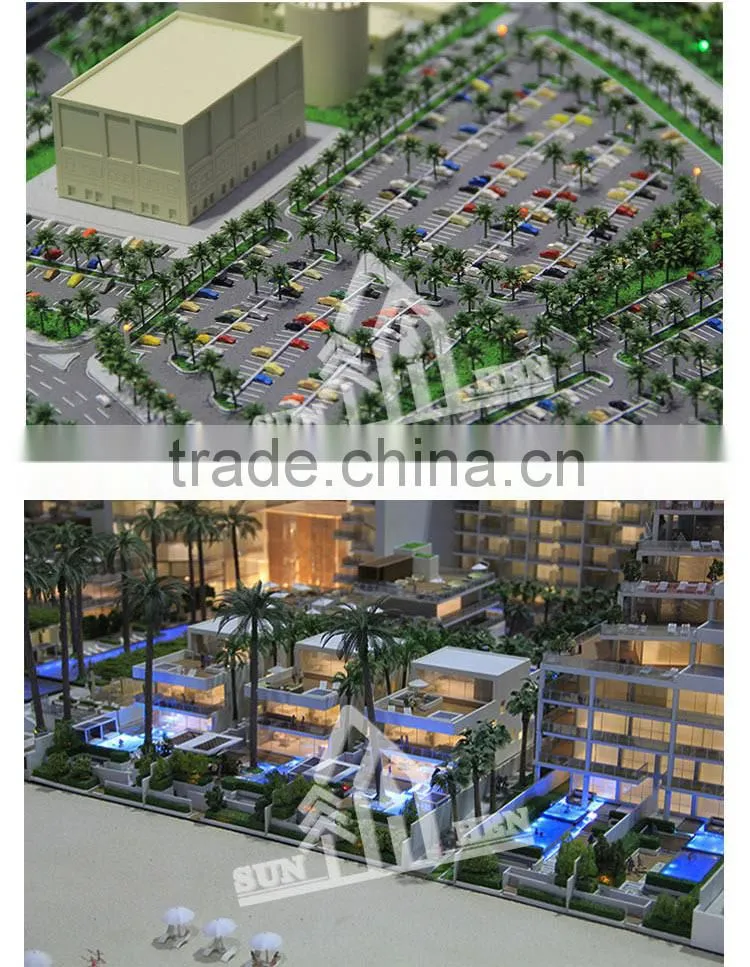 model coconut palm for building model