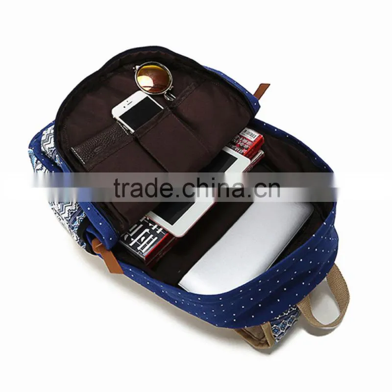 Women Girl Canvas Shoulder School Bag Handbag Bookbag Backpack Travel Rucksack