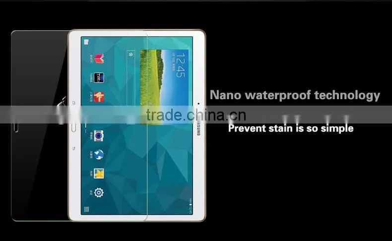 Top quality 9H Tempered glass screen protector for Samsung T800 Tab S 10.5, Paypal also accepted