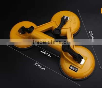 DETO High quality three claws rubber plate rotatable multifunctional glass sucker