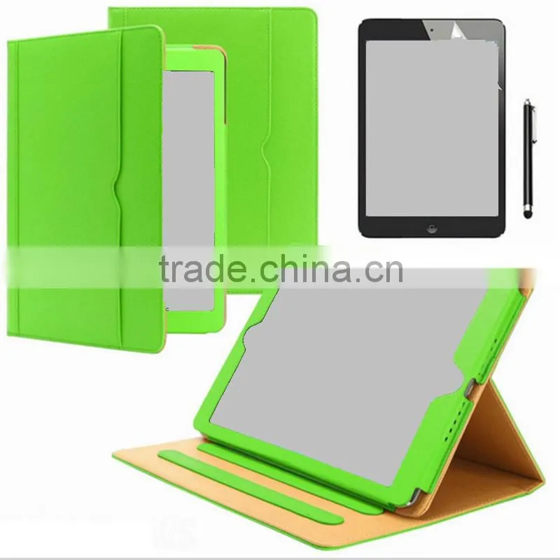 smart leather tablet case cover for ipad air mini pro 2 3 4 for Xiaomi mipad 1 2 with dormant auto sleep wake function