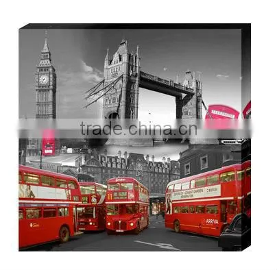 London bus printed woodenwall plaques deco