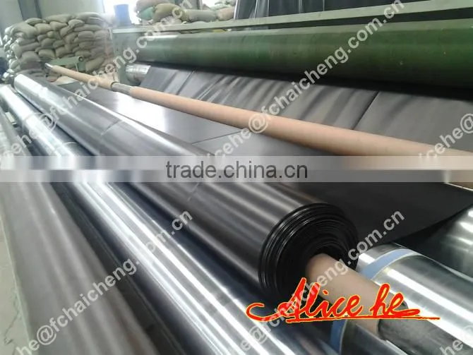 0.5mm 1mm thick hdpe geomenbrance agriculture black plastic film as pond liner