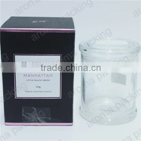 custom luxury design flat cardboard candle box, luxury candle box for birthday gift
