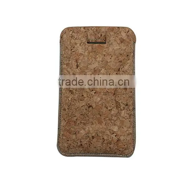 Eco friendly cork material mobile phone case for iphone or Samsung etc funky mobile phone case