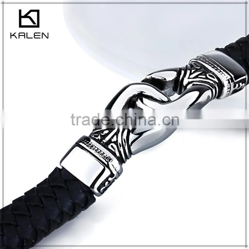 2014 newest handmade fashion blank leather bracelets