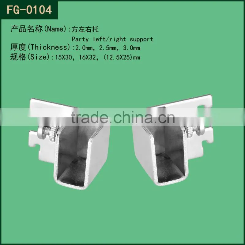 metal short slotted support bracket pipe holder