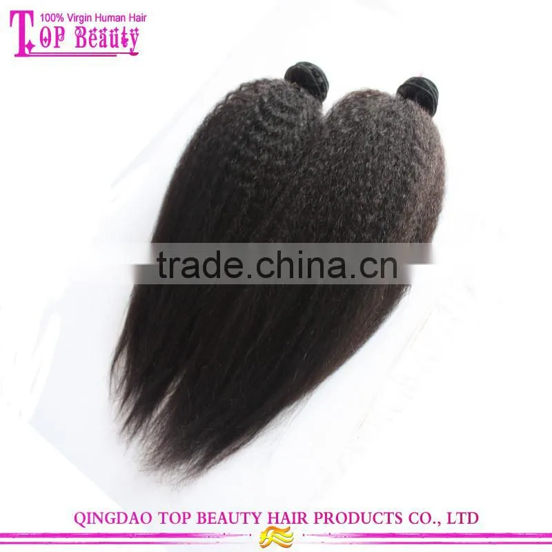Virgin Kinky Straight Hair Weave Human Hair Mongolian Kinky Straight Hair