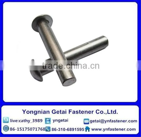 Stainless Steel Semi-tubular Countersunk Head Rivets DIN 6792