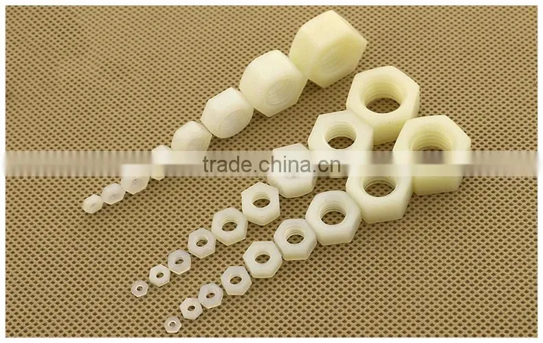 M1-M30 Nylon nuts,plastic hex nut