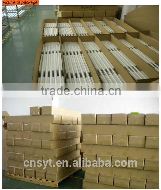 t12 8ft one pin led tube light 45w 120lm/w ac100-277v clear/frosted cover