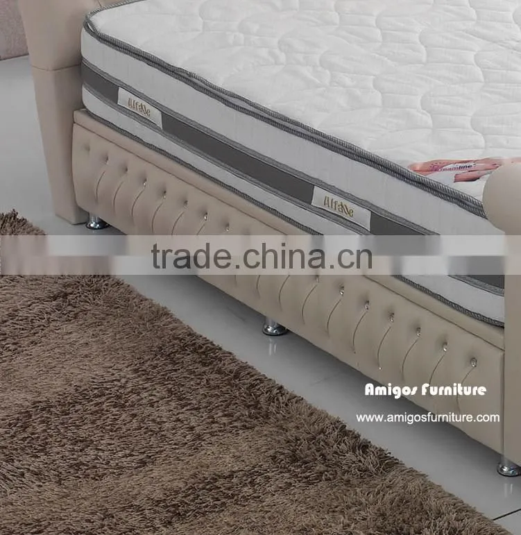 French style elegant latest double bed full size bed on sale