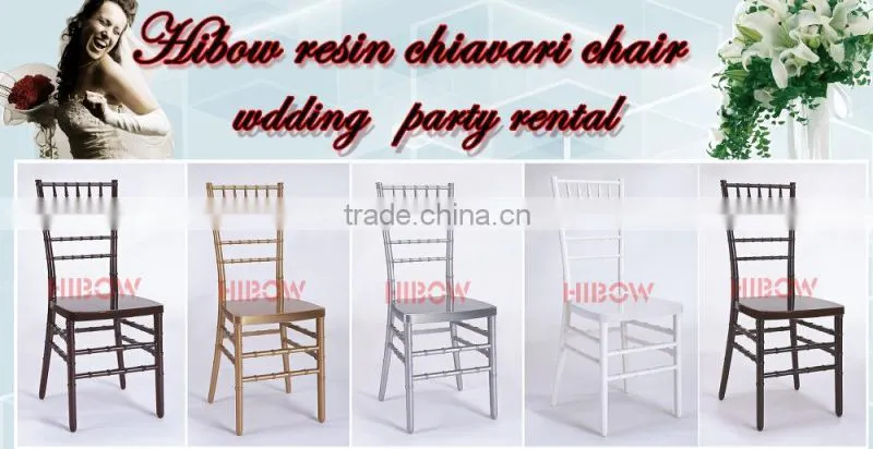 white resin chiavari chair and tiffany chair