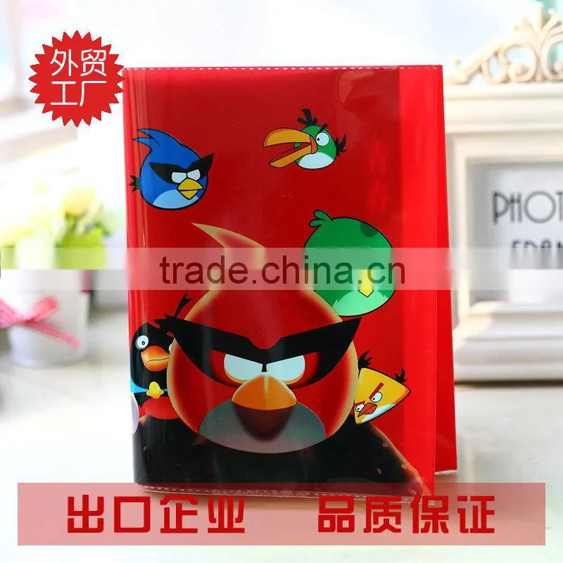 2015alibaba China Plastic High Quality cartoon Wholesale Cheapest PVC wholesale book cover